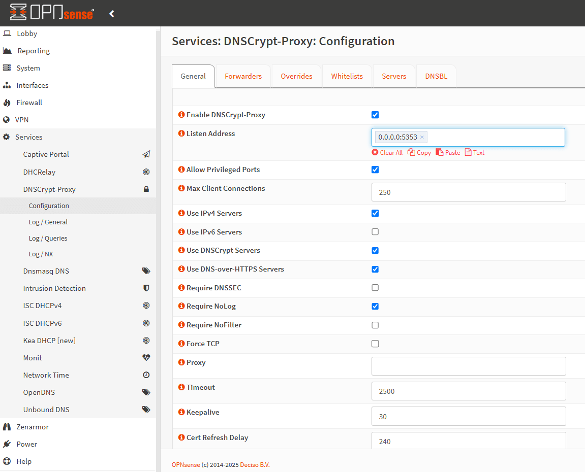 Настройка плагина DNS-proxy
